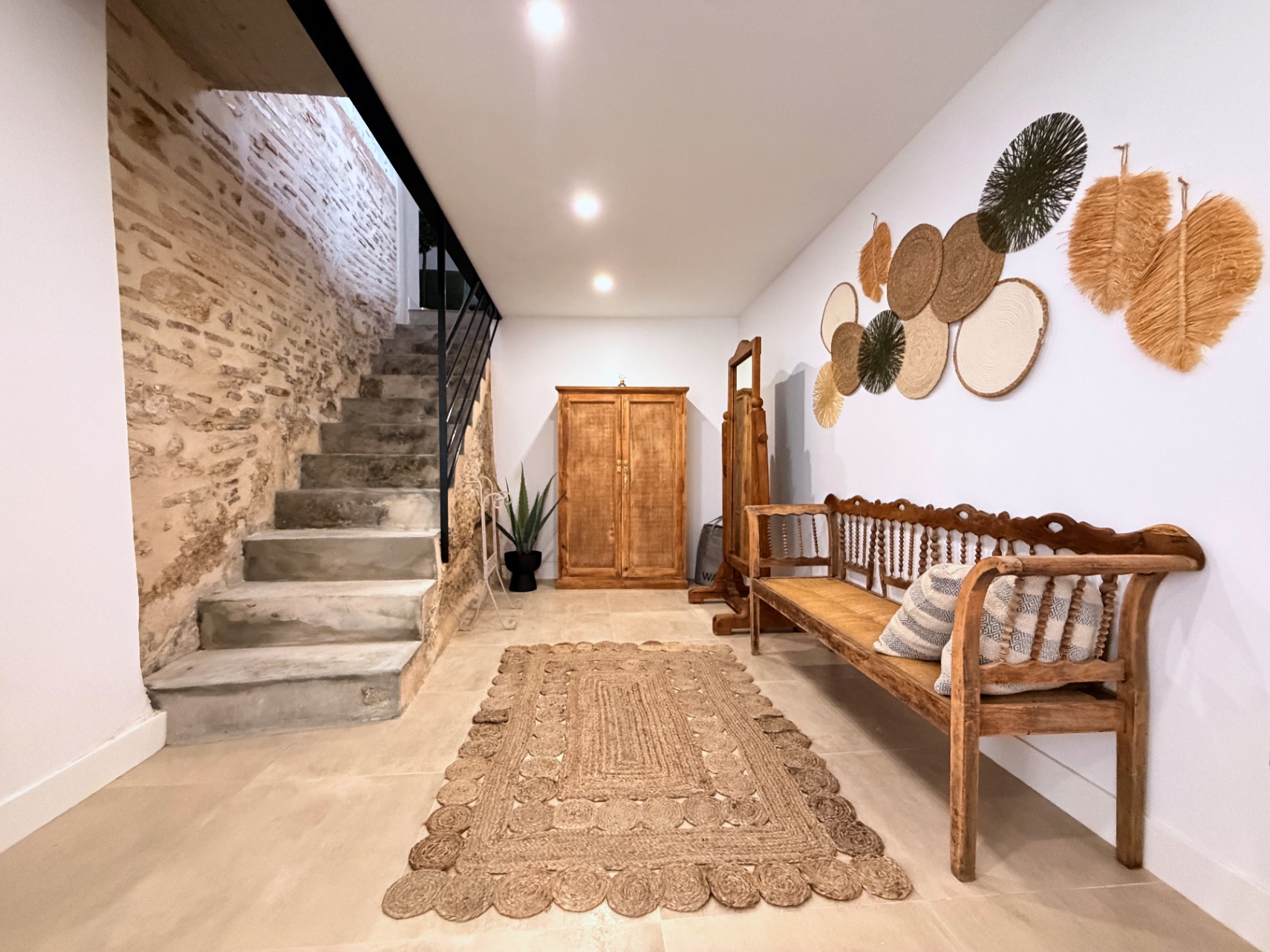 Casa de pueblo reformada con garaje y azotea en Oliva